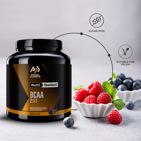 BCAA NutriFootball Athletic Aliments Soccer supplements football training and nutrition