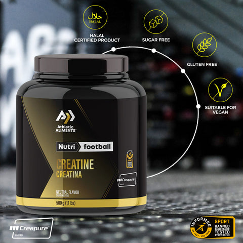 Creatine Creapure® NutriFootball Athletic Aliments CREATINA Performance Rendimiento From Athletes For Athletes